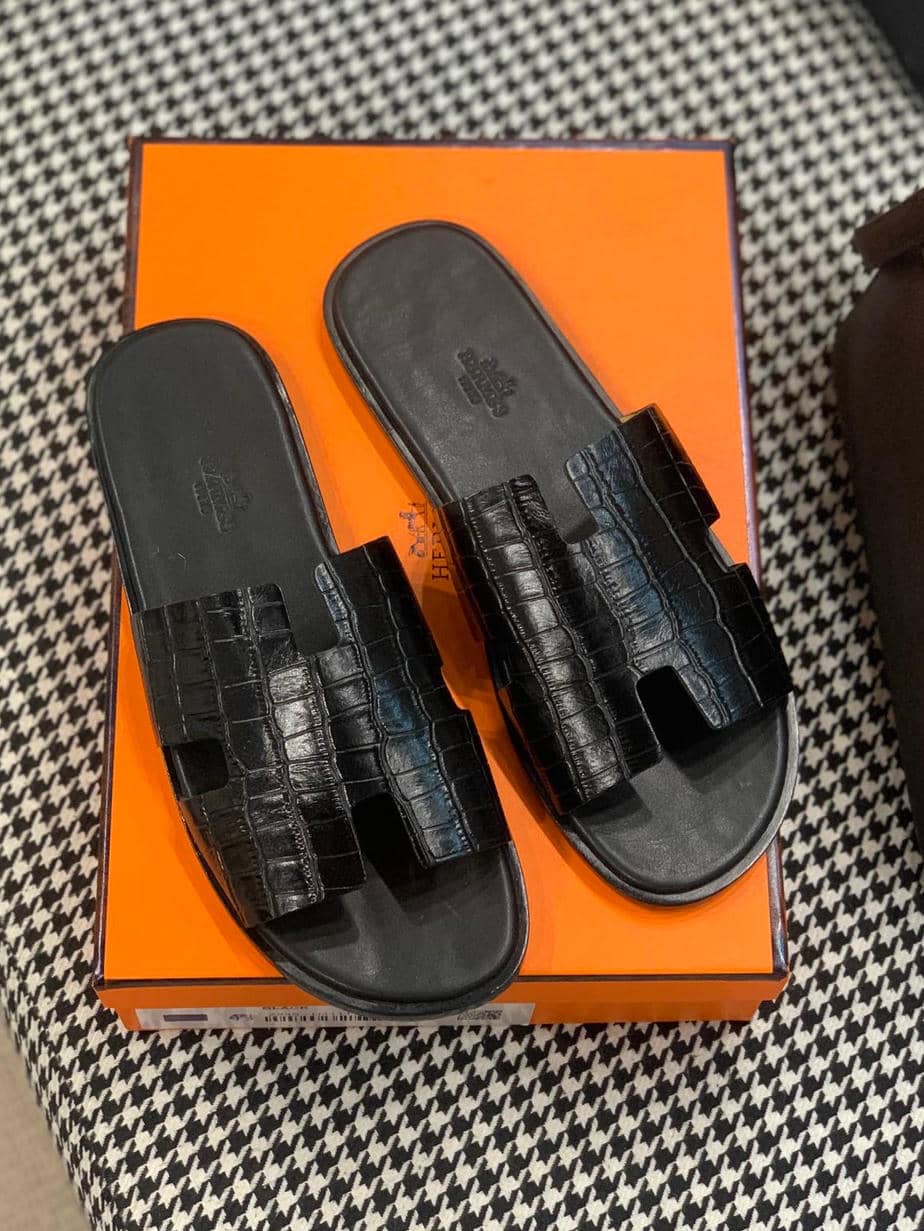 Hermes Man Slippers-20